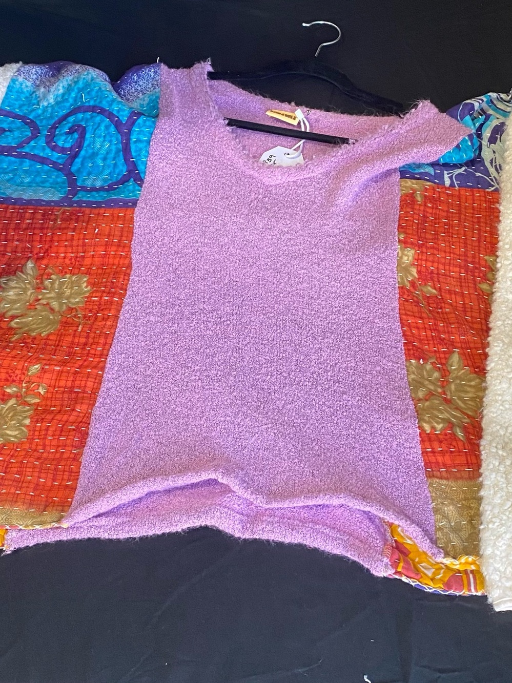 Soft Knit Lilac Sleeveless Sweater Top - Women's